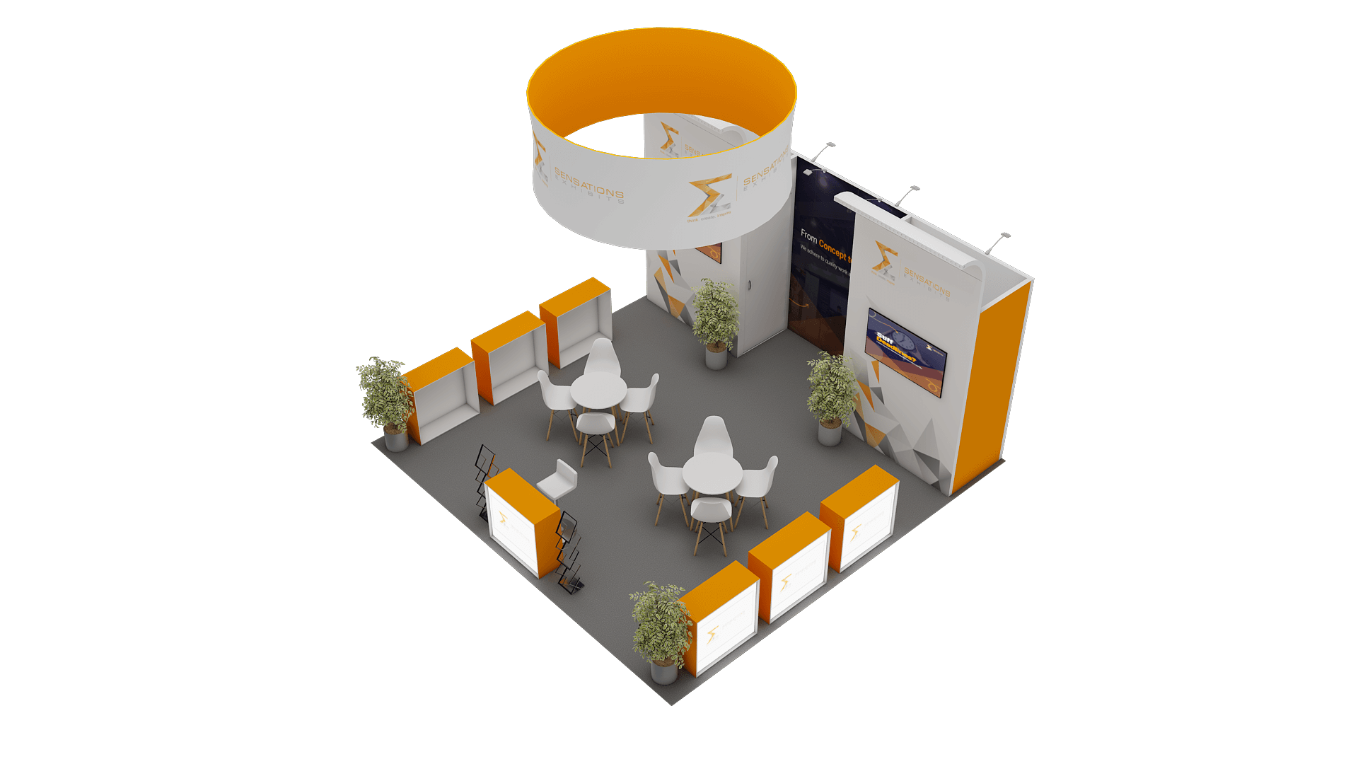 20x20 trade show displays
